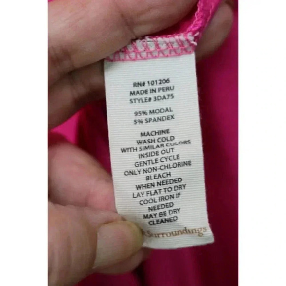 Soft Surroundings Pink Layered Tunic Top-Petite Small-Oversized-Barbiecore - Picture 5 of 8